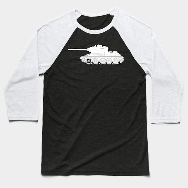 Very beautiful T-34-85, classic tank Baseball T-Shirt by FAawRay